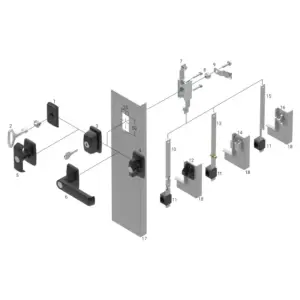 System zamykania wg otworu 50 x 25